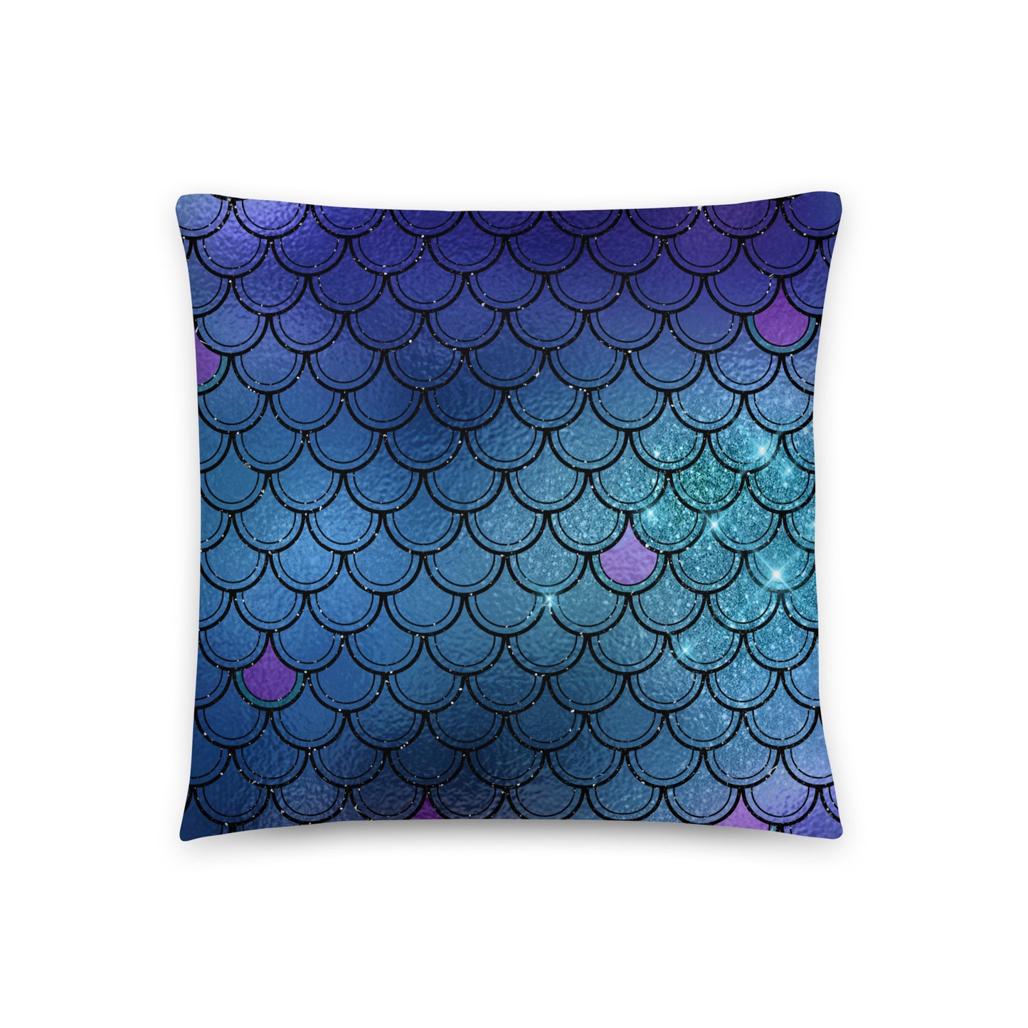 Mermaid Tail Nursery Throw Pillow