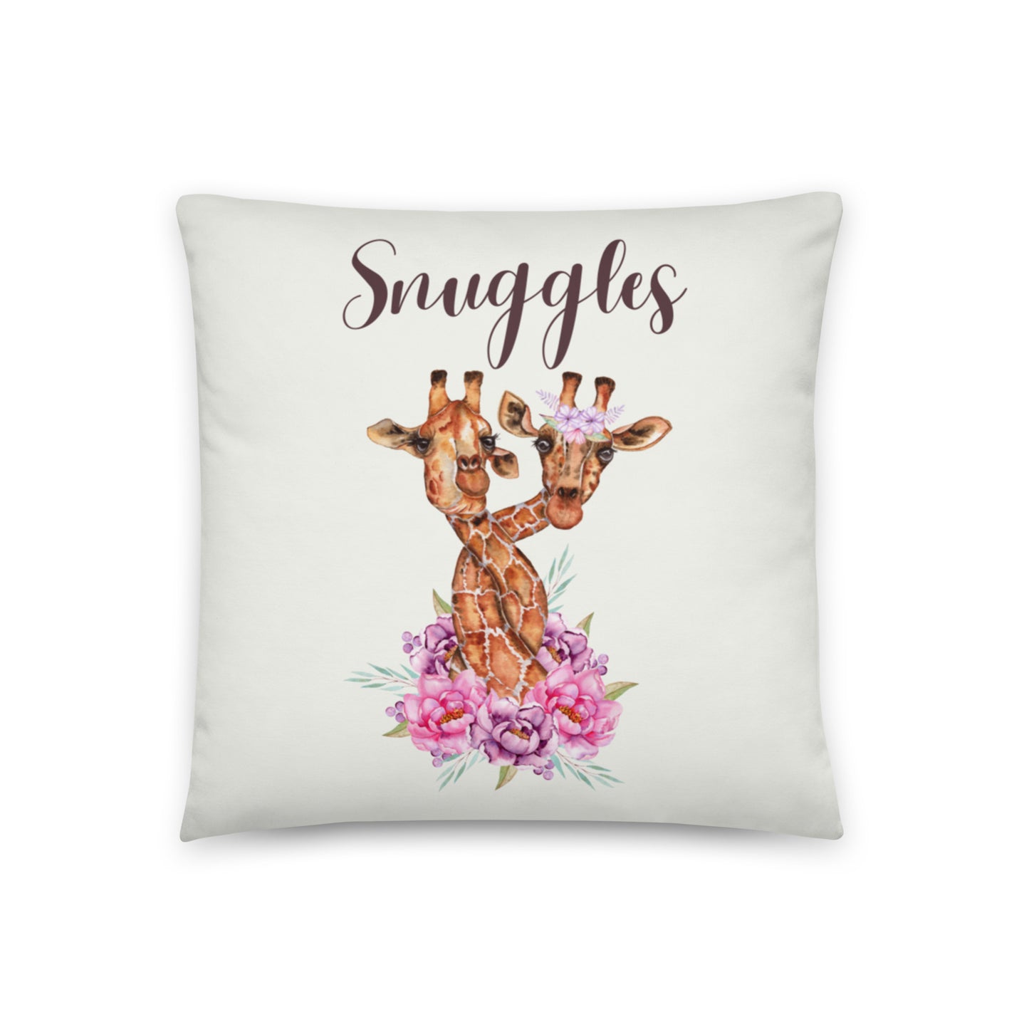 Snuggles Giraffe Nursery Pillow
