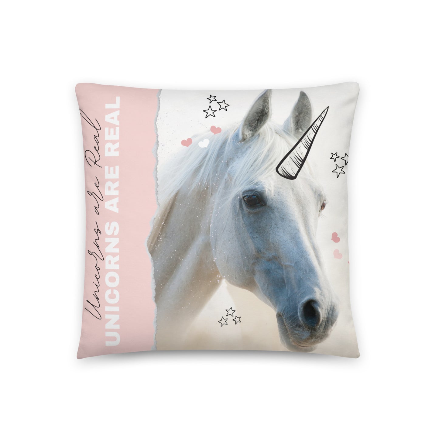 Peach Unicorn Nursery Pillow