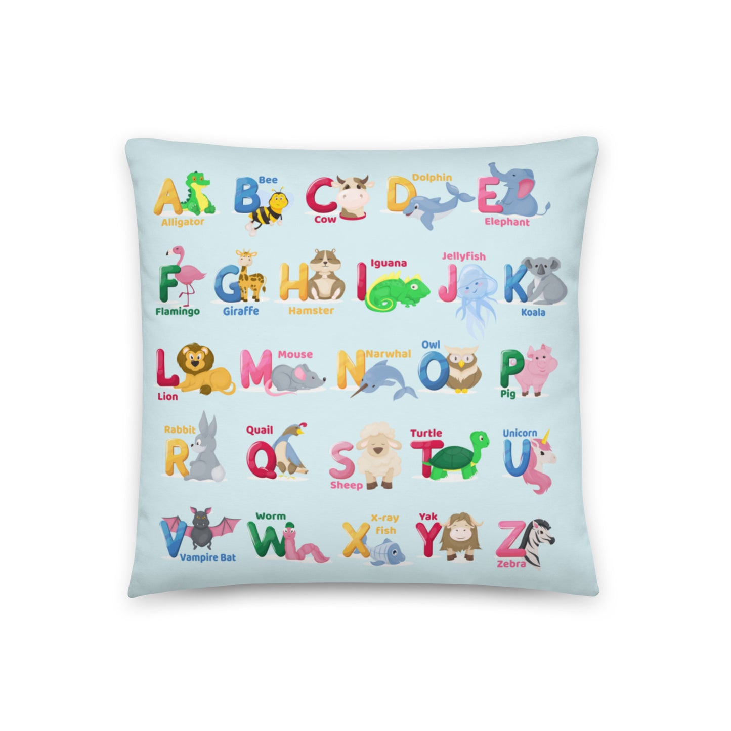 Learn the Alphabet Nursery Pillow