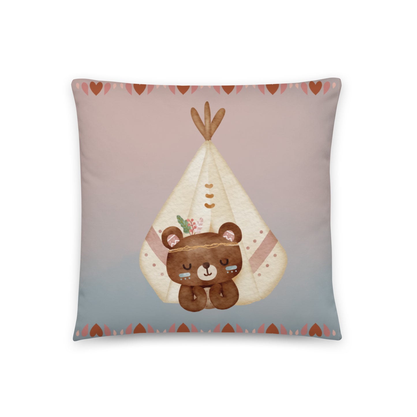 Bear Camp Nursery Throw Pillow