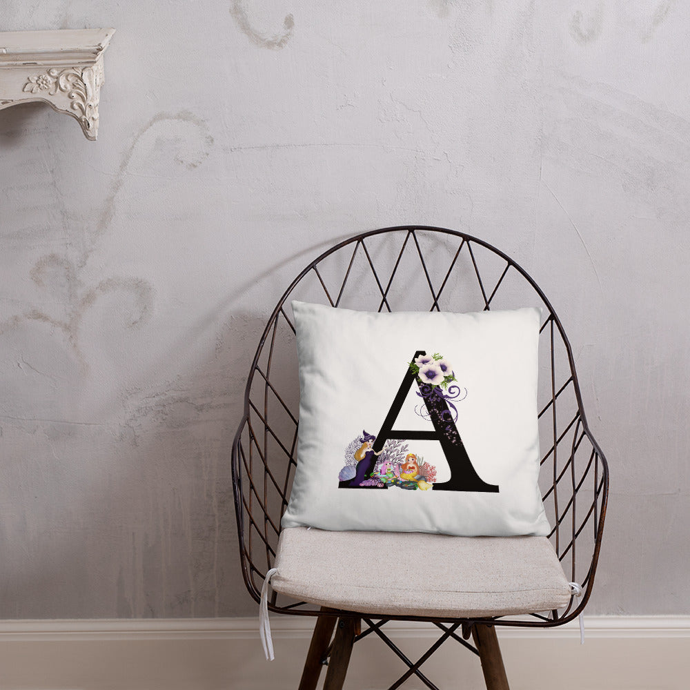 A-Z Monogram Decorative Pillow