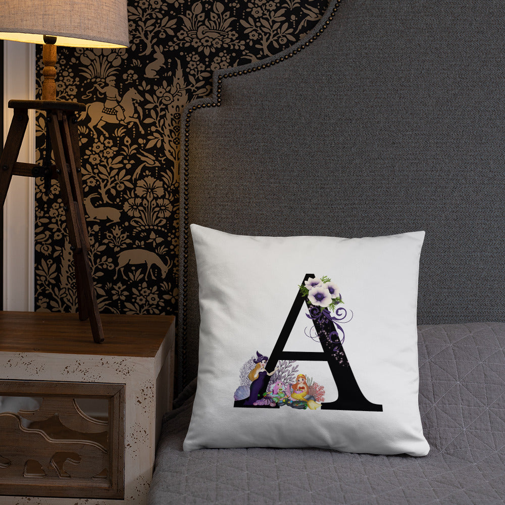A-Z Monogram Decorative Pillow