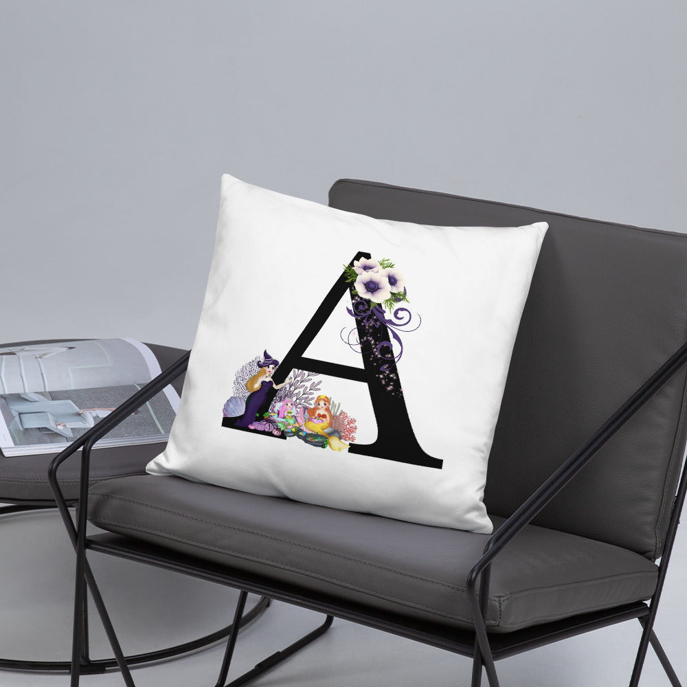 A-Z Monogram Decorative Pillow
