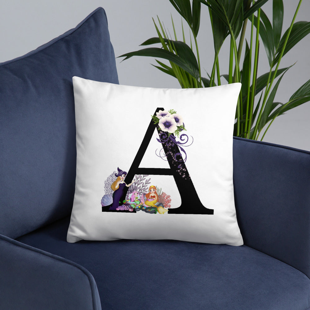 A-Z Monogram Decorative Pillow