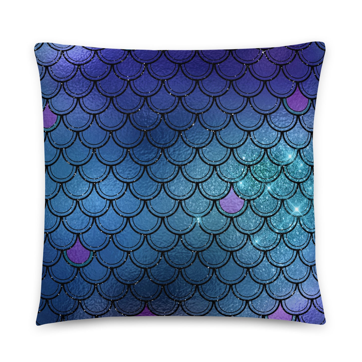 Mermaid Tail Nursery Throw Pillow