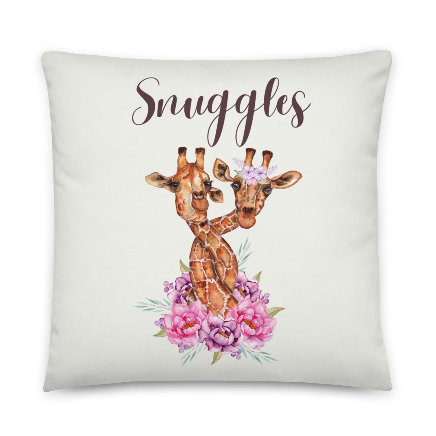Snuggles Giraffe Nursery Pillow