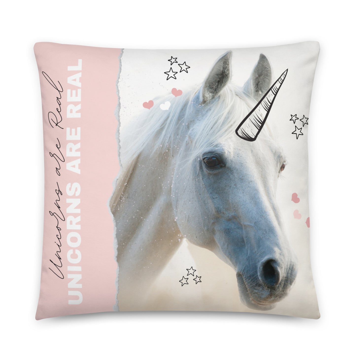 Peach Unicorn Nursery Pillow
