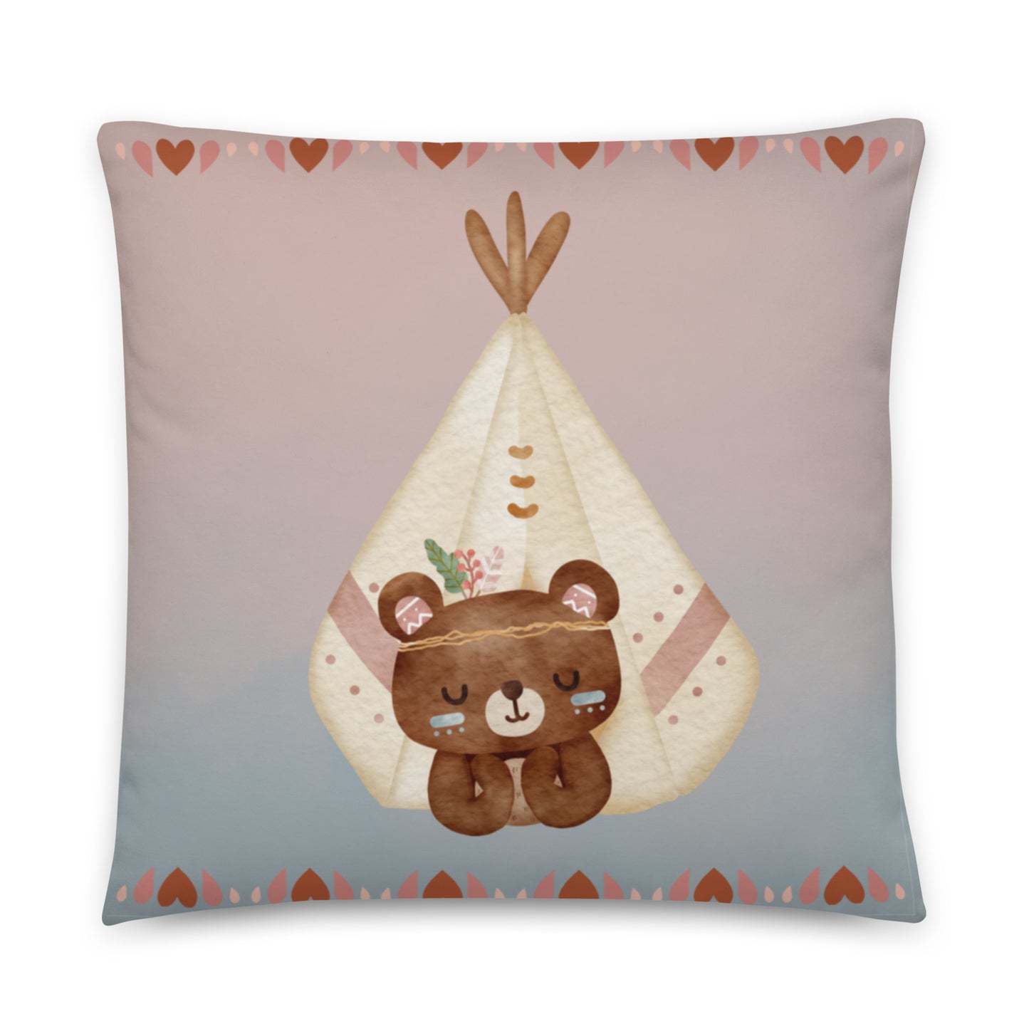 Bear Camp Nursery Throw Pillow