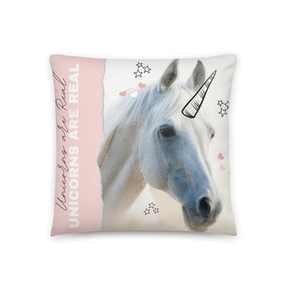 Peach Unicorn Nursery Pillow