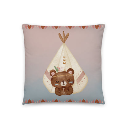 Bear Camp Nursery Throw Pillow