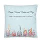 Trains and Trucks Nursery Pillow