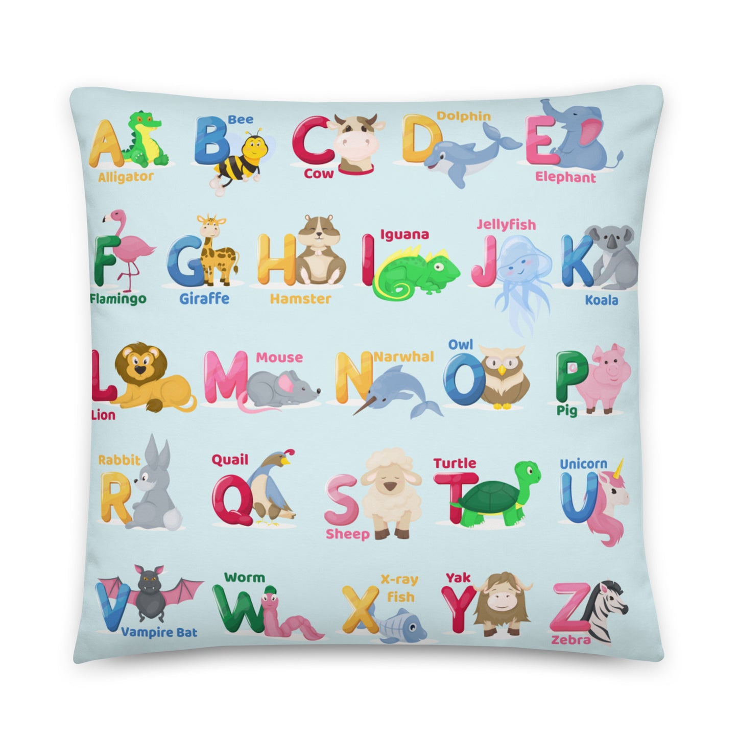 Learn the Alphabet Nursery Pillow