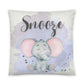 Snooze Elephant Nursery Throw Pillow