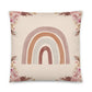 Boho Rainbow Nursery Throw Pillow